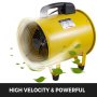 VEVOR Extractor De Humos Ventilador Axial Industrial Ventilador De Extracción Portátil De 10 Dos Velocidades 1900r/min Y 2800r/min