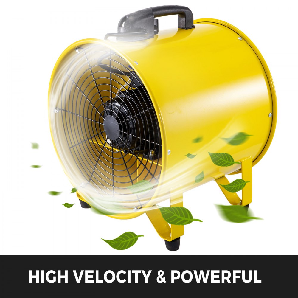 Ventilador De Extracción Portátil De 16" Dos Velocidades Con Manguera De 10m