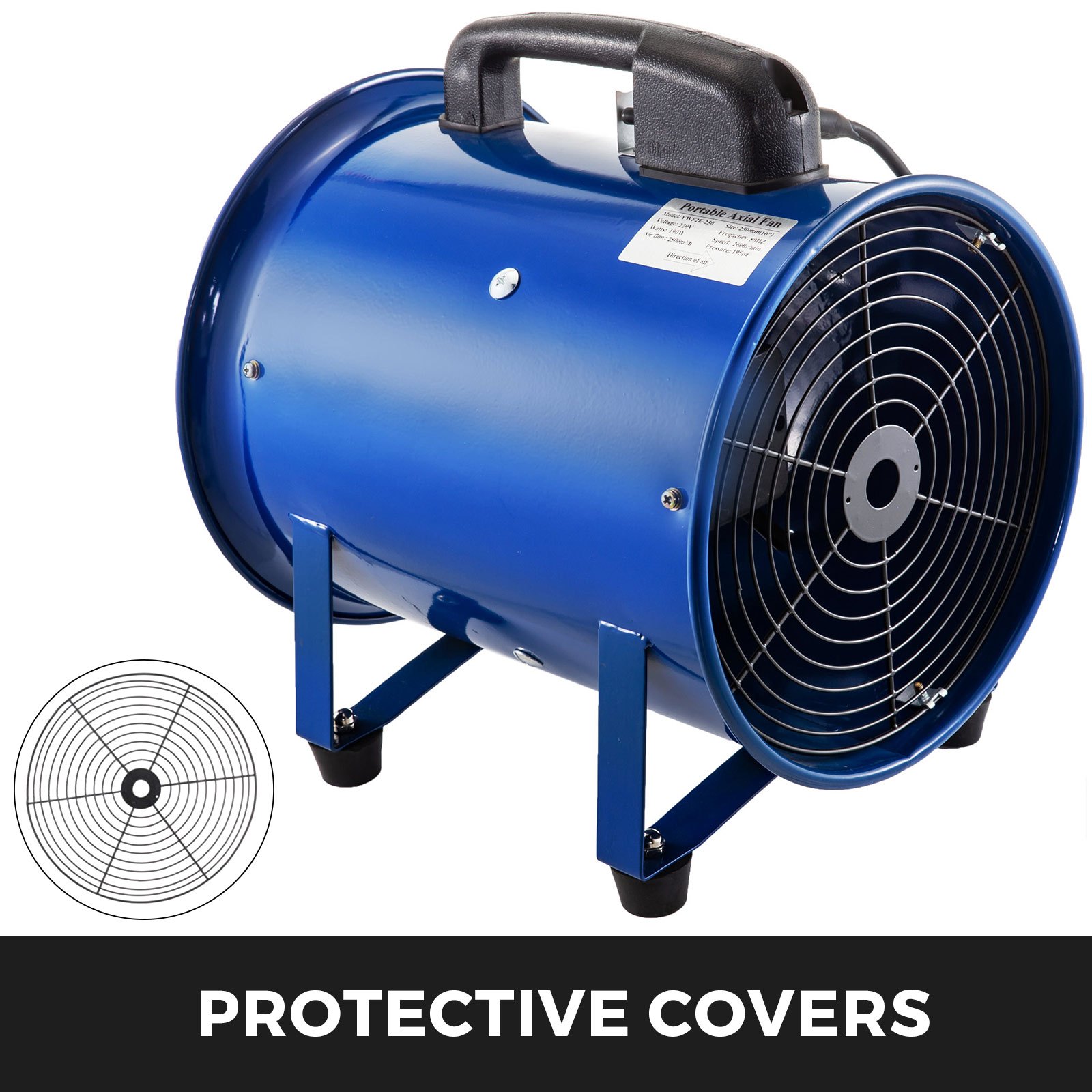 Ventilador Industrial Del Cilindro Soplador De Rotor Externo 10 Pulgadas