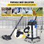 VEVOR Aspiradora para Seco/Mojado 25 L Extractor de Polvo con Filtro HEPA 1200W Aspiradora Multifuncional en el Vehículo, el Lugar de Trabajo, el Taller, el Garaje, el Sótano, la Camioneta, la Casa
