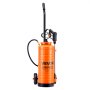 VEVOR Industrial Concrete Sprayer with Wheeled Cart, 14L Stainless Steel Sprayer, Heavy Duty Tri-Poxy Pump Sprayers, 52cm Wand, 1.2m & 3m Hoses, 2 Brass Nozzles for Construction, Lawn & Garden