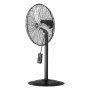 VEVOR Industrial Pedestal Fan, 670 mm, 85-Degree Oscillation Fan, Height-Adjustable Fan with 3 Adjustable Speeds, Wind Machine for Factory, Workshop, Warehouse, Black