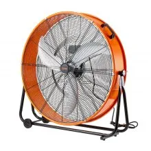 VEVOR Ventilador de Tambor Industrial de Alta Velocidad, Uso Comercial de Alta Resistencia, 3 Velocidades, 13000 CFM, con Inclinación Ajustable de 360° para Almacén, Taller, 880 x 340 x 940 mm, 220 W