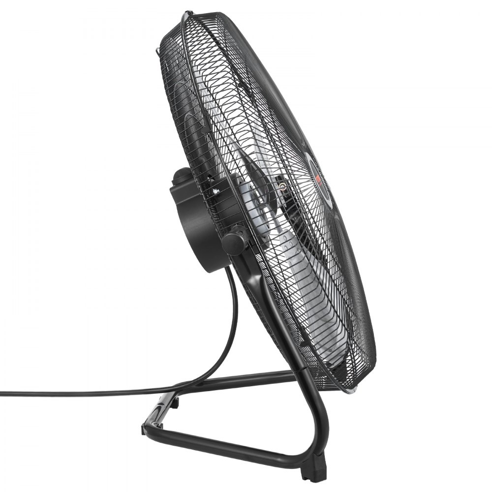 VEVOR Ventilador de Piso, 3 Velocidades, Alta Velocidad, Resistente, 4800 CFM, Inclinación de 360°, Flujo Aire 6,5 m/s, para Gimnasio, Hogar, Garaje, Tienda Comercial, 600 x 260 x 600 mm, 2 uds