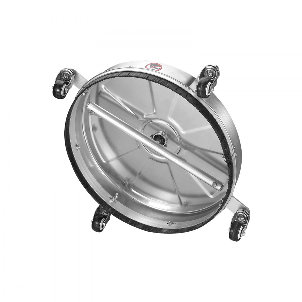 VEVOR Limpiador de Superficies para Limpiadora de Alta Presión 457,2 mm Limpiador de Suelos con Ruedas Acero Inoxidable 276 bar Conector Rápido 0,635 cm 2 Extensiones Limpiador para Entrada Patio
