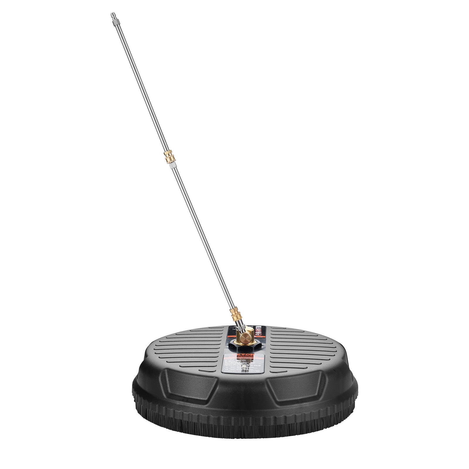VEVOR Limpiador de Superficies para Limpiador de Alta Presión Universal 380 mm Accesorio para Limpiador de Suelos Plástico PP 276 bar Conector Rápido 0,635cm 2 Extensiones Limpiador para Entrada Patio