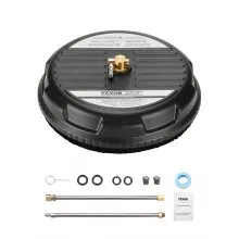 VEVOR Limpiador de Superficies Plástico 2 Varillas Extendidas φ 385 x 120 mm