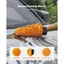 VEVOR Limpiador de Chasis de Hidrolavadora, Acero Inoxidable, 27,58 Mpa máx., Engranaje de Ajuste Ángulo, 7 Boquillas de Rociado, 2 Varillas Extendidas, para Patio, 590 x 210 x 1180 mm, Naranja