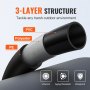 VEVOR Manguera Flexible para Lavadora a Presión 30,5 m Manguera de Lavado a Presión de Repuesto Conexión de 1/4" con Boquilla Radio de Curvatura de 19,1mm 4200 PSI para Extensión de Lavadora a Presión