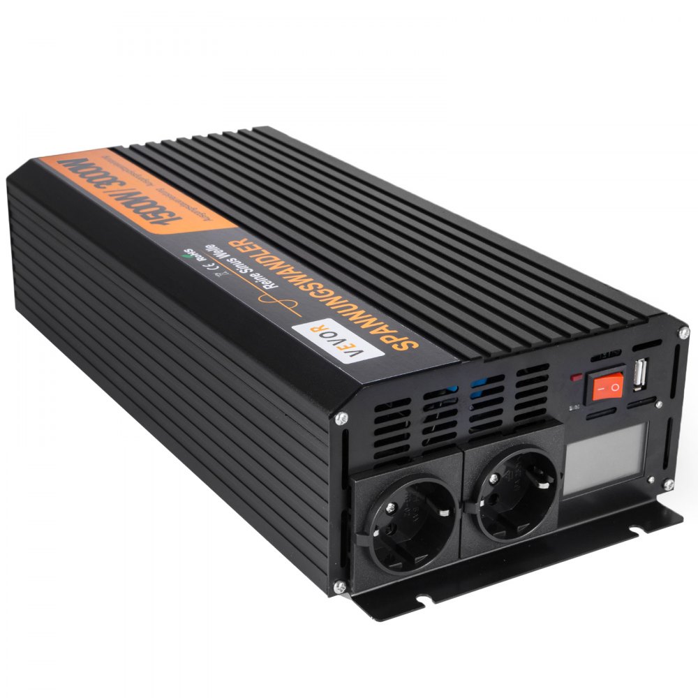 Inversor De Corriente De Onda Sinusoidal Pura 1500w 3000w 12v A 220v Convertidor