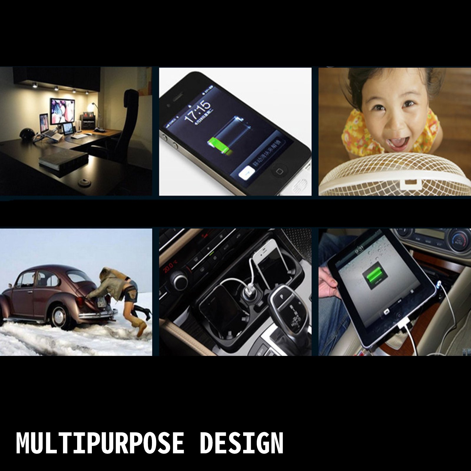 Inversor De Corriente Onda Pura 2500w 12v 5000w 220v Convertidor Con Cables