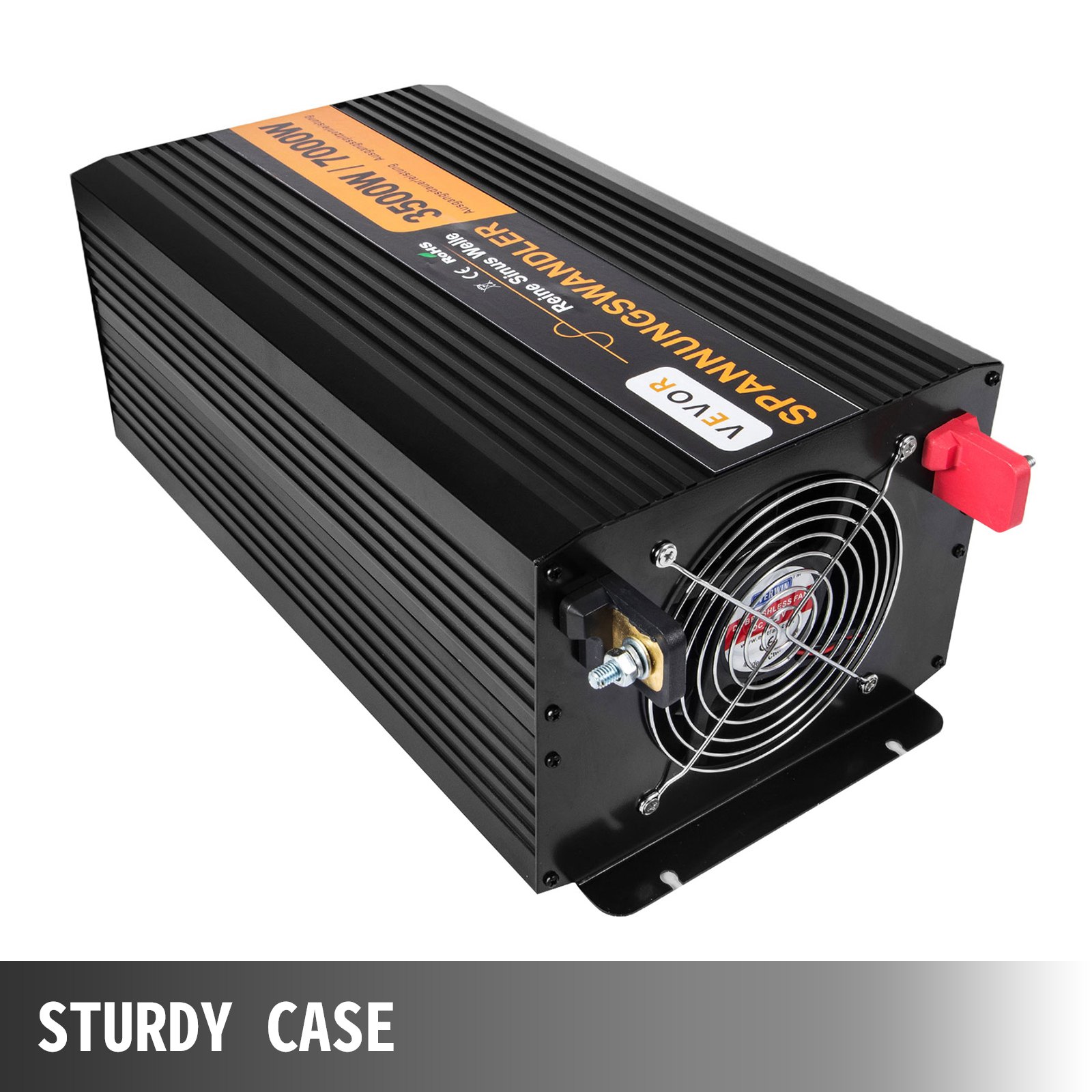 Inversor Onda Pura Gys-3500w 7000w Convertidor De Voltaje Dc 12v A 230v