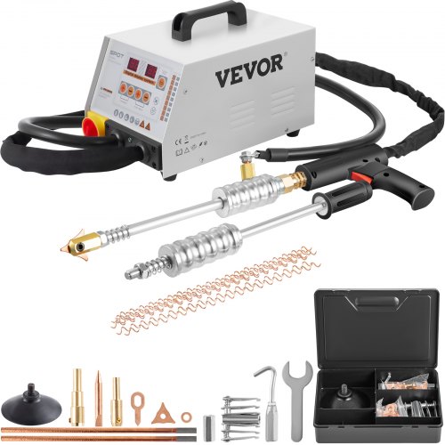 VEVOR Herramienta de Reparación de Abolladuras GYS2700, Herramientas de Chapista 3.800 A, Kit de Reparación de Parachoques de Plástico para Auto, Soldador de Plástico, Reparar Abolladuras, Dent Puller