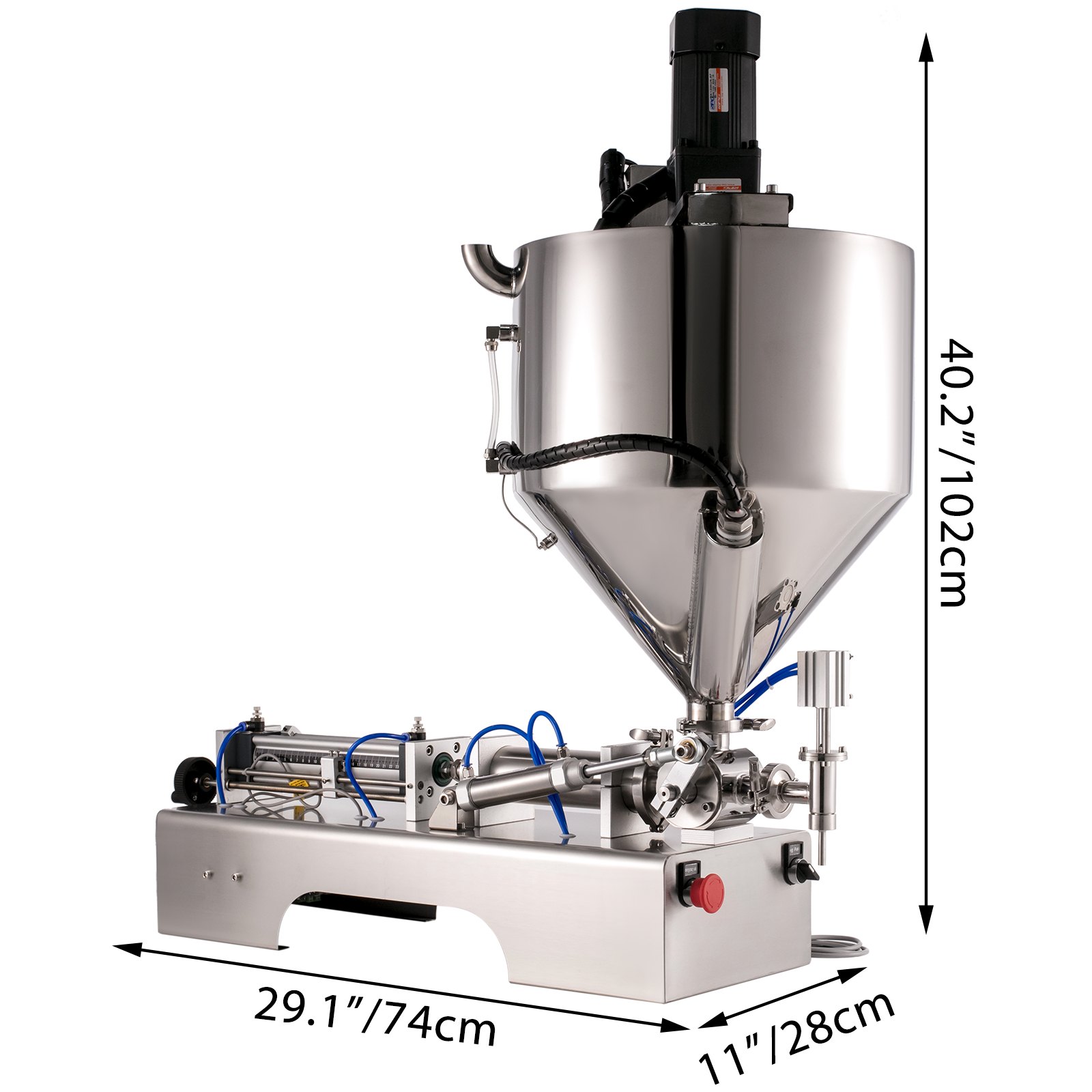 Máquina De Llenado Líquido 500 Ml Máquina Relleno Pasta Calentamiento Neumático
