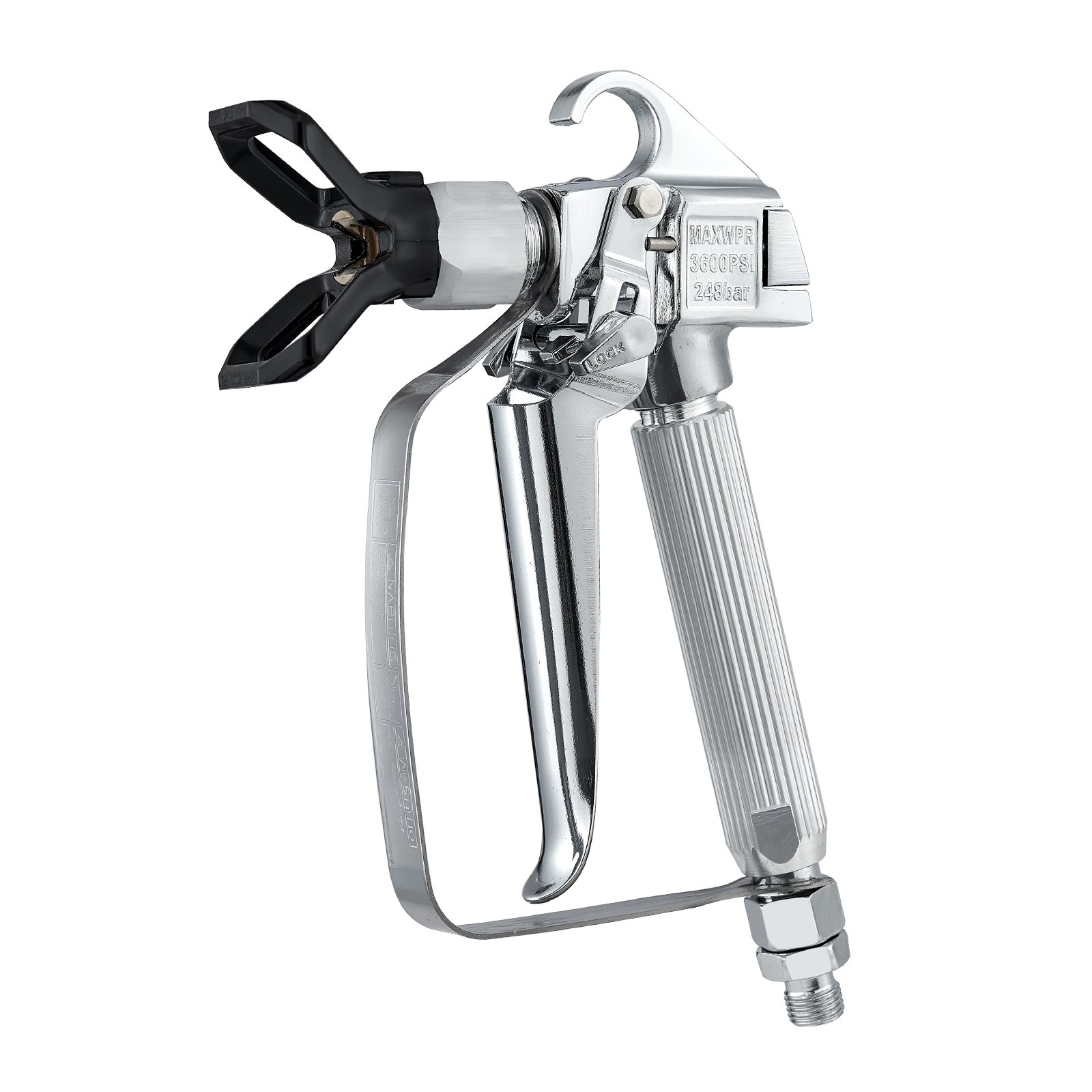 VEVOR Airless Paint Spray Gun, 3600 PSI High Pressure Airless Paint Spray Gun with 5 Nozzles, 211, 315, 417, 517, 623, Airless Paint Spray Gun Set with Filters, Cleaning Needle & Brush