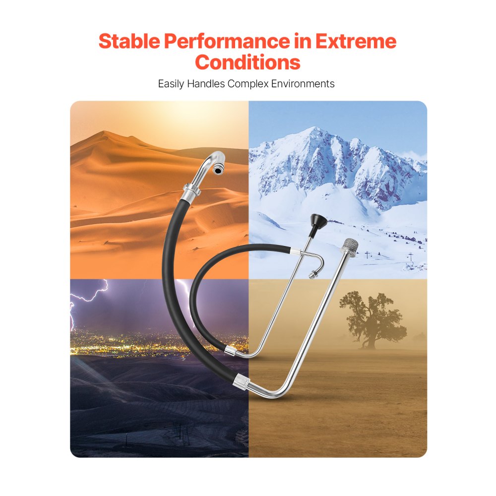 VEVOR suction hose and return line set made of aluminum alloy and rubber, tool part for paint sprayers, compatible with several airless spray/line painting machines