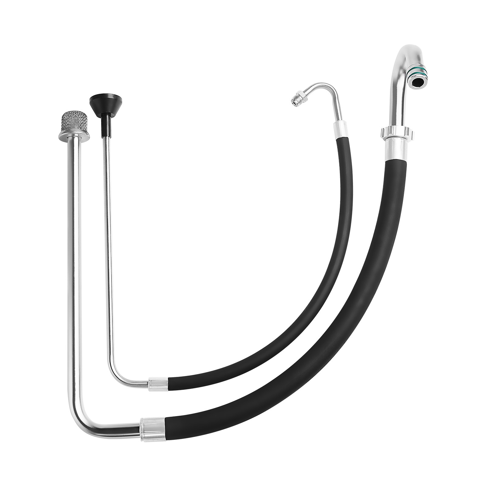 VEVOR suction hose and return line set made of aluminum alloy and rubber, tool part for paint sprayers, compatible with several airless spray/line painting machines