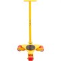 Patín de maquinaria VEVOR amarillo con ruedas rojas y asa ajustable para transporte pesado.