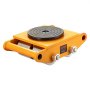 VEVOR 4x Tank Rollers 12T Transport Trolley 280x210x105mm Transport Rollers with 4 Directional Wheels Made of Carbon Steel Industrial Rollers Rollers Ф 135x9mm Swivel Plate Furniture Moving Aid Transport Roller