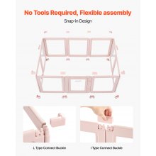 VEVOR Caja de Parto para Perros, Caja de Parto Impermeable 1540 x 1000 x 600 mm de Plástico para Perros Medianos con Ventanas y Cerradura para el Nacimiento de Perro y gato en Interiores, Rosa