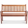 VEVOR Garden Bench Terrace Bench made of wood, 127 cm Park Bench Resting Bench 363 kg load, 3 person Garden and Park capacity Bench with backrest & armrests, Vintage bench for garden, park, yard, veranda etc.