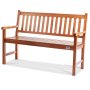 VEVOR Garden Bench Terrace Bench made of wood, 127 cm Park Bench Resting Bench 363 kg load, 3 person Garden and Park capacity Bench with backrest & armrests, Vintage bench for garden, park, yard, veranda etc.