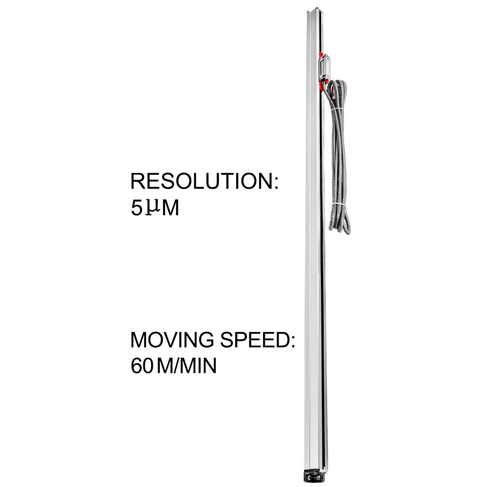 Vevor Escala Lineal Para Máquina De Fresado Codificador Lineal óptico 1.500 Mm