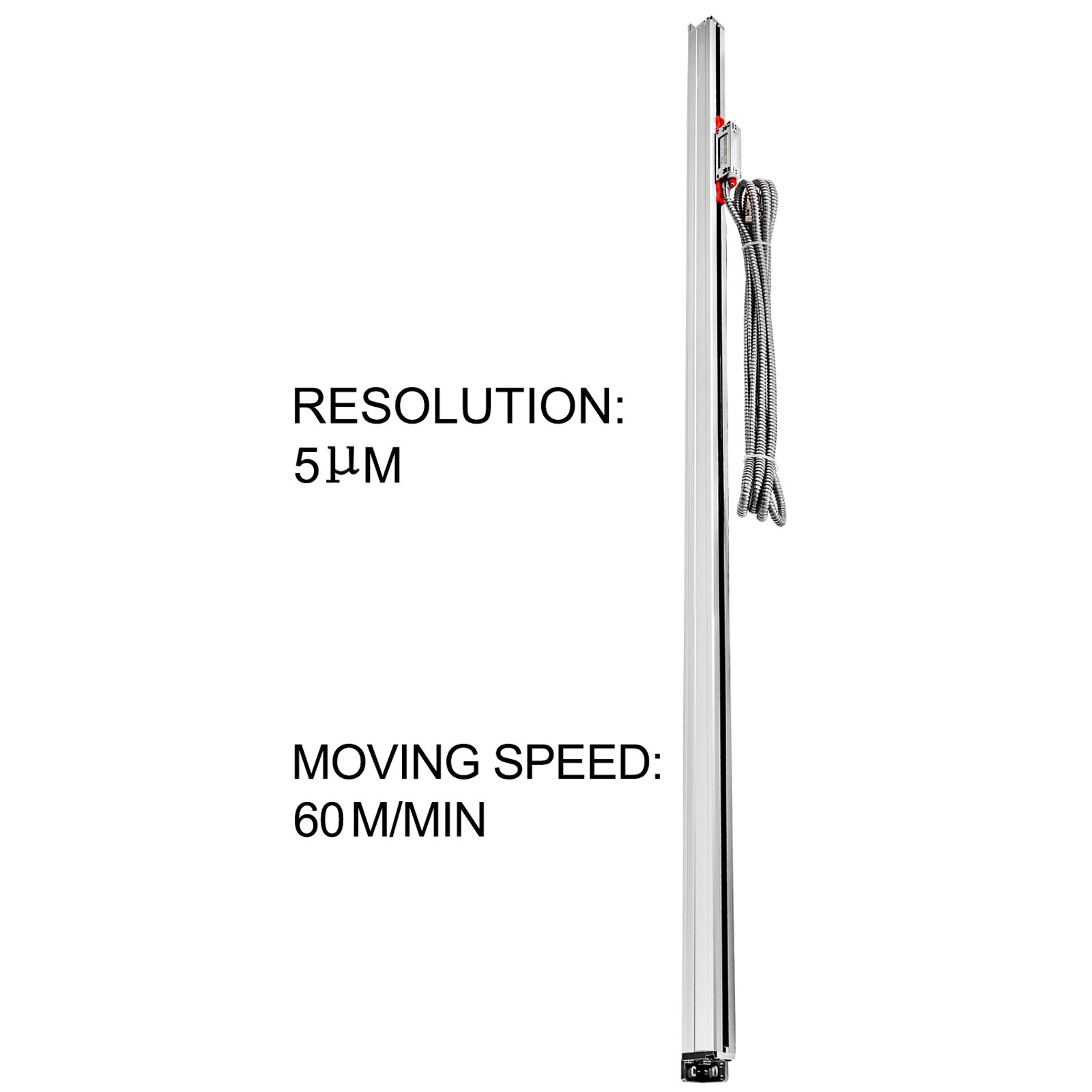 Vevor Escala Lineal Para Máquina De Fresado Codificador Lineal óptico 1.500 Mm