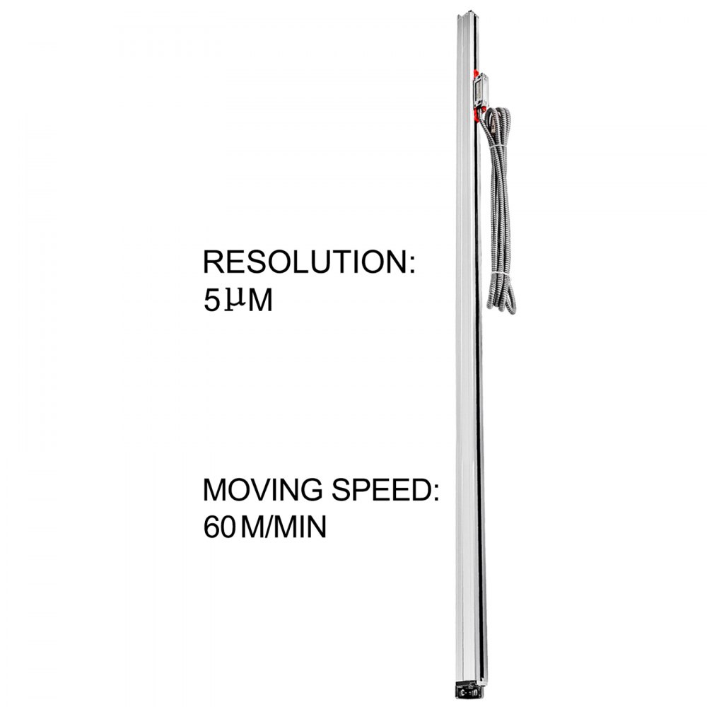 Vevor Escala Lineal De Torno Alta Precisión Codificador Lineal óptico 1.800 Mm