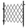 VEVOR Puerta de Seguridad Plegable Individual, Puerta Retráctil  de Tijera de Acero 110 x 131 cm con Cerradura y Ruedas Giratorias de 360° para Seguridad de Entrada, Garaje, Almacén y Piscina