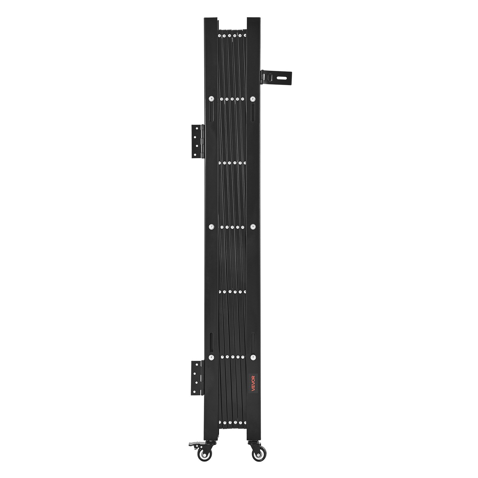 VEVOR Puerta de Seguridad Plegable Individual, Puerta Retráctil  de Tijera de Acero 170 x 131 cm con Cerradura y Ruedas Giratorias de 360° para Seguridad de Entrada, Garaje, Almacén y Piscina