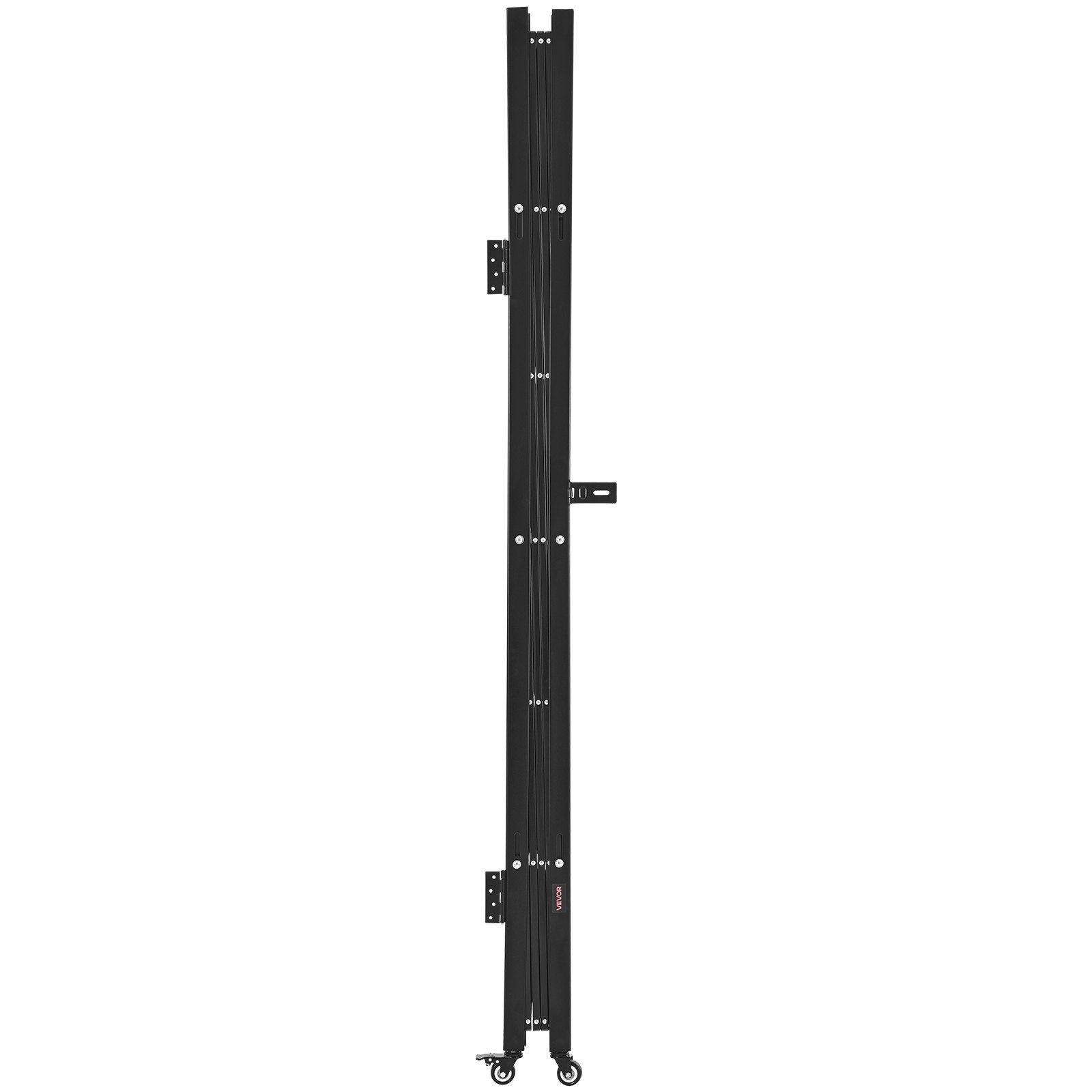 VEVOR Puerta de Seguridad Plegable Individual, Puerta Retráctil  de Tijera de Acero 1260 x 1975 mm con Cerradura y Ruedas Giratorias de 360° para Seguridad de Entrada, Garaje, Almacén y Piscina