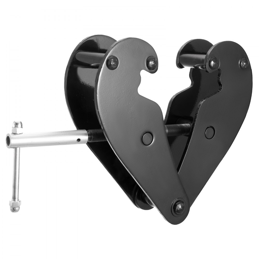 VEVOR Abrazadera de Elevación de Viga 11,000lbs/5ton Suspensiones de Viga de Servicios Pesados Negro Abrazaderas de Viga para Aparejar Herramienta de Sujeción de Viga de Acero de Alta Resistencia