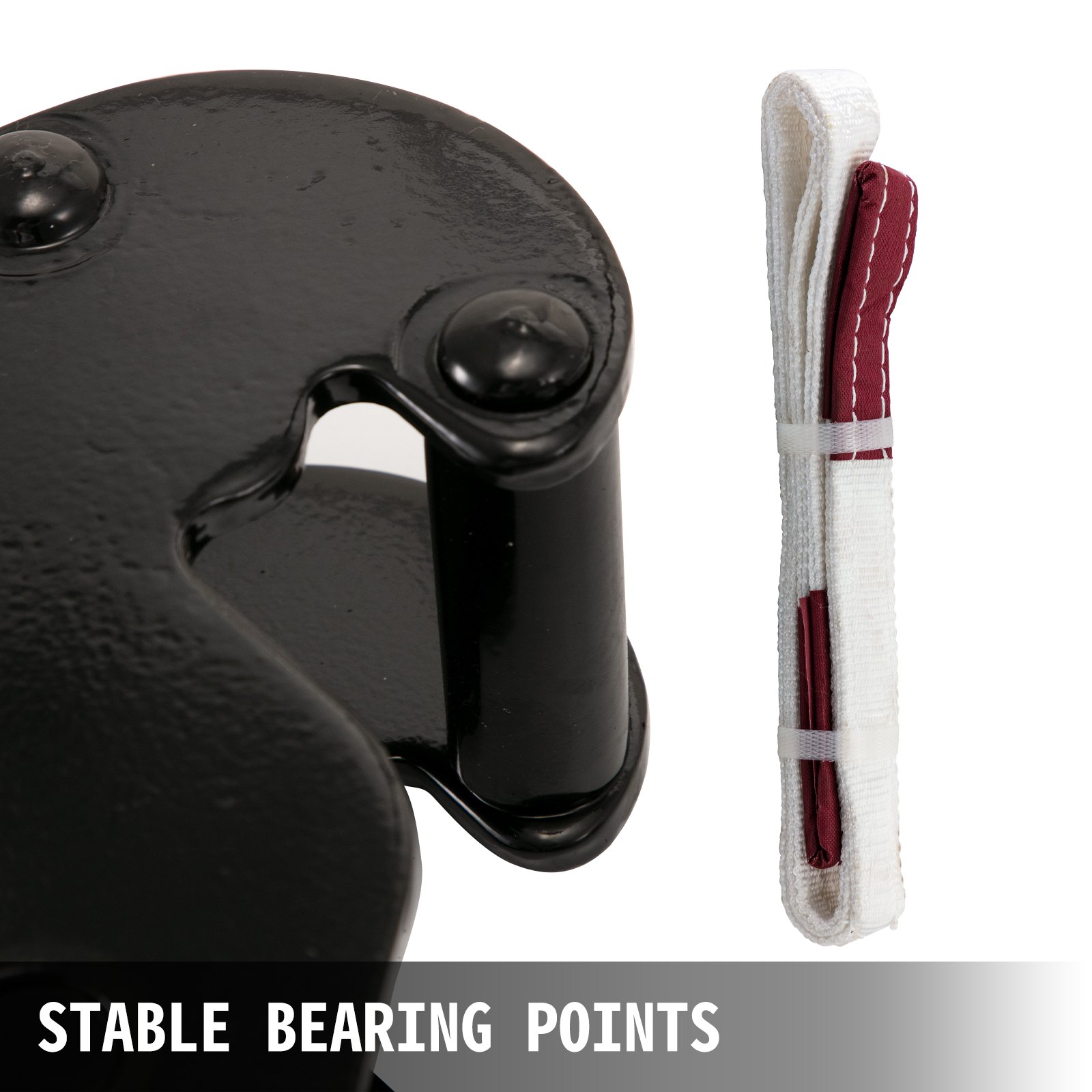 VEVOR Abrazadera de Elevación de Viga 11,000lbs/5ton Suspensiones de Viga de Servicios Pesados Negro Abrazaderas de Viga para Aparejar Herramienta de Sujeción de Viga de Acero de Alta Resistencia