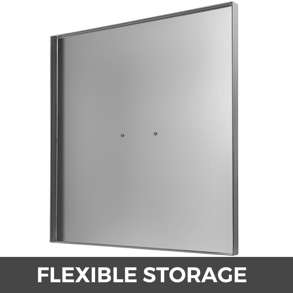 Tapa De Acero Inoxidable Para Braseros 21”x 21” Uso Doméstico Poroctector Plata