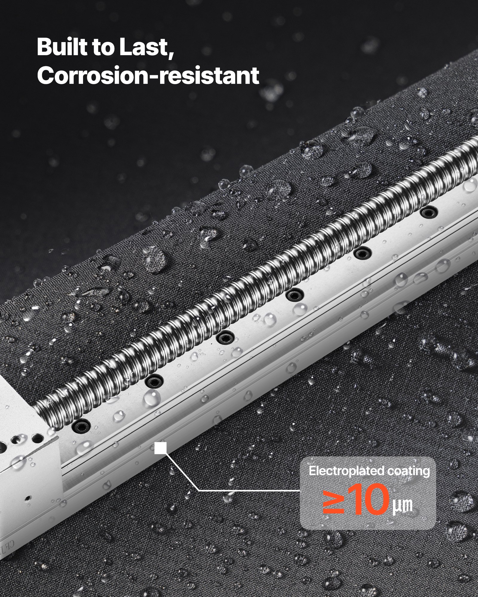 VEVOR Guía Lineal Carrera de 1000 mm, Actuador de Etapa de Guía Lineal CNC con Movimiento de Husillo de Bolas, Motor Paso a Paso NEMA 23 Motorizado, para Máquina de Grabado, Fresadora, Impresora 3D