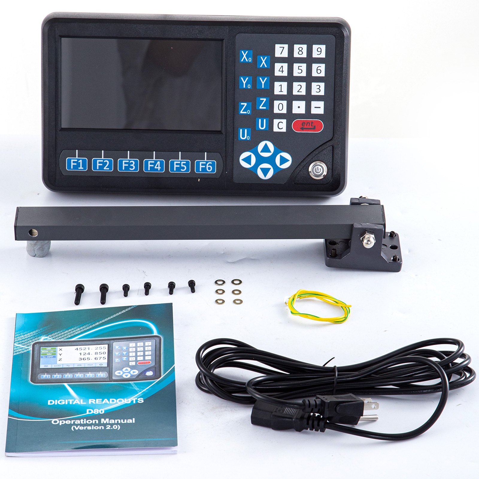 Vevor Lectura Digital De 4 Ejes 10 µm 290 X 195 X 55 Mm Con Pantalla Herramienta