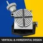 VEVOR Mesa de Trabajo Rotativa Horizontal y Vertical, 100 mm Mesa Giratoria para Fresadoras con 4 Ranuras, 70 y 15 mm Fresadora de Mesa de Trabajo Rotativa para Perforar, Fresar o Cortar en Taller