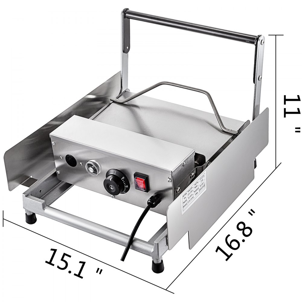 Tostador De Pan Y Hamburguesa Doble Placa, Máquina Para Hacer Hamburguesa 800 W
