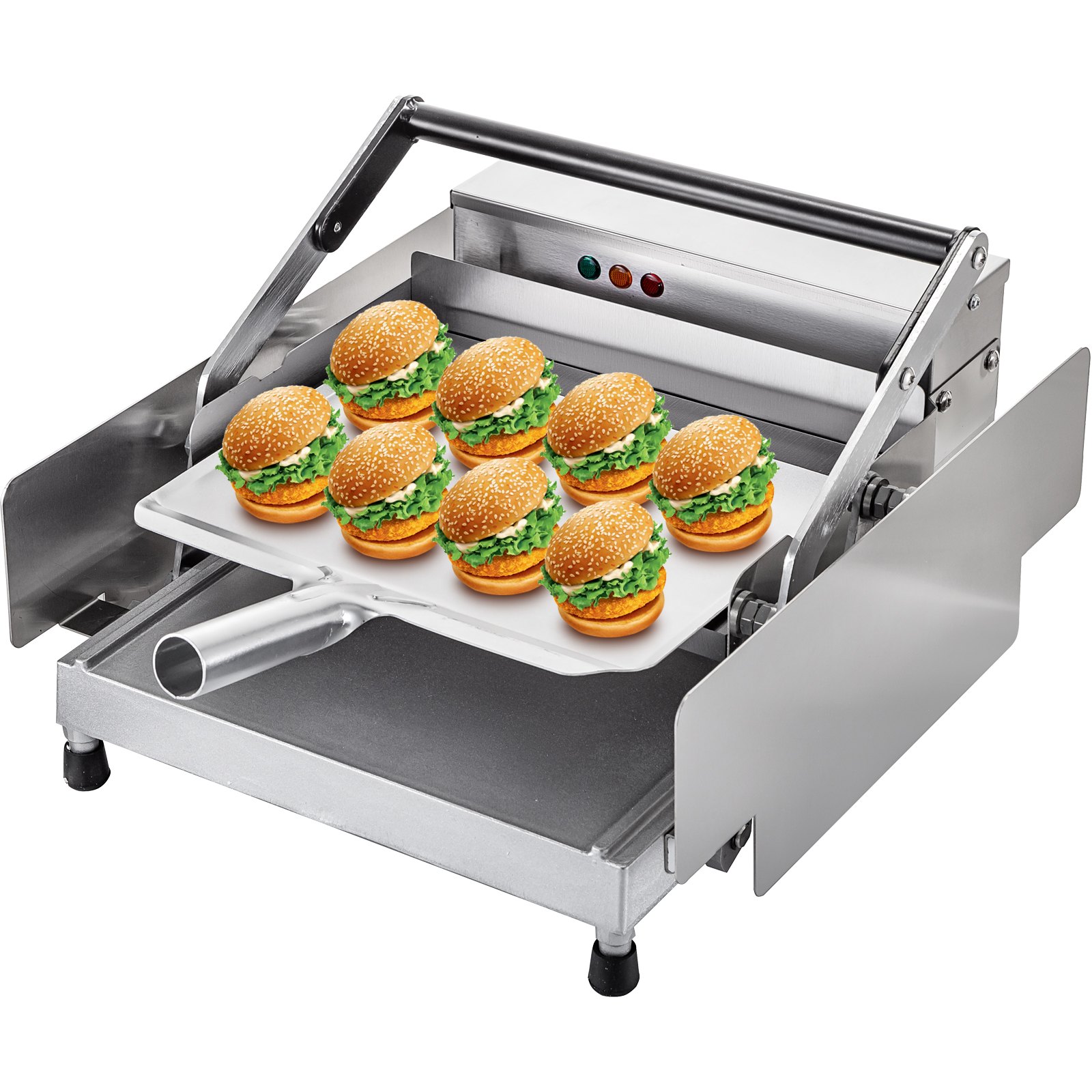Tostador De Pan Y Hamburguesa Doble Placa, Máquina Para Hacer Hamburguesa 800 W