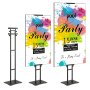 VEVOR Soporte para carteles Soporte para carteles de pie 75 "Altura ajustable de doble cara