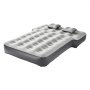 VEVOR Colchón Inflable para Coche, Compatible con Toyota 4Runner y Jeep Wrangler, con Relleno Flocado, Colchoneta Portátil Duradera con Bomba Integrada y 2 Almohadas, Gris, 1880 x 1380 x 235 mm