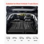 VEVOR Colchón Inflable de Camping para Coche, Grueso y Aterciopelado, Duradero con Bomba de Aire, 2 Almohadas, Boquilla y Bolsa de Transporte, para SUV, MPV y Sedán, Negro, 1750 x 1330 x 150 mm