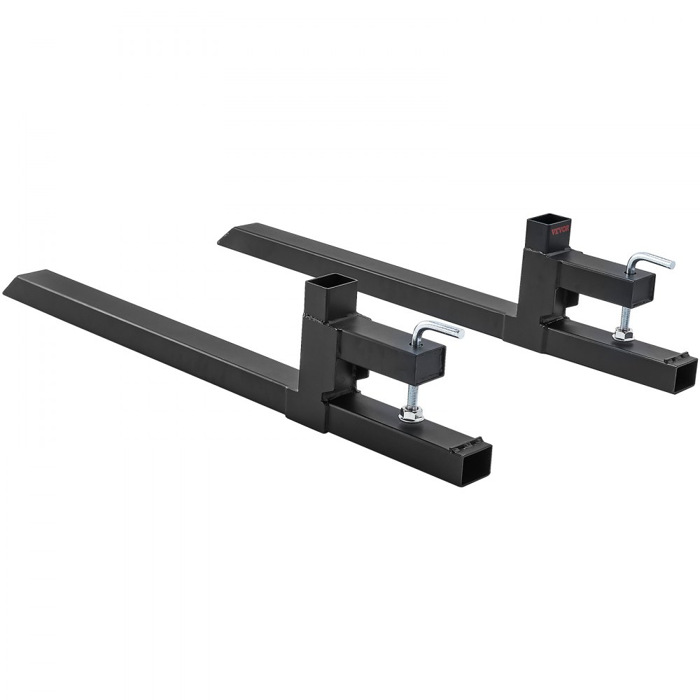 VEVOR 2x Clampable Pallet Forks 1090x70x230mm Fork carriage 907kg load capacity Fork tines 109cm total length with 76.2cm fork blade Forklift Forklift tines Front loader Pallet frame