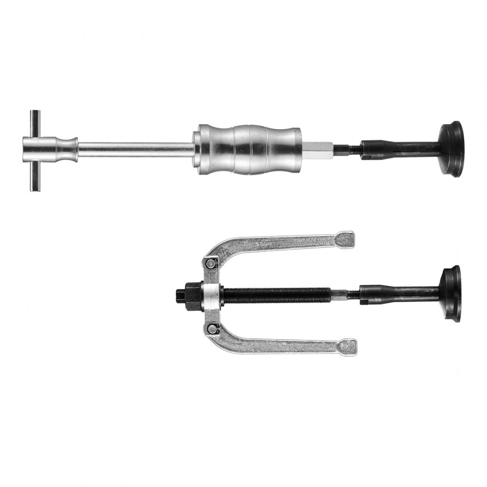 VEVOR Juego de Extractores de Cojinetes para Agujeros Ciegos, 16 en 1, Kit de Extracción de Juntas y Pistas de Cojinetes Internos, Martillo Deslizante, Inserto Piloto, con 10 Pinzas Divididas