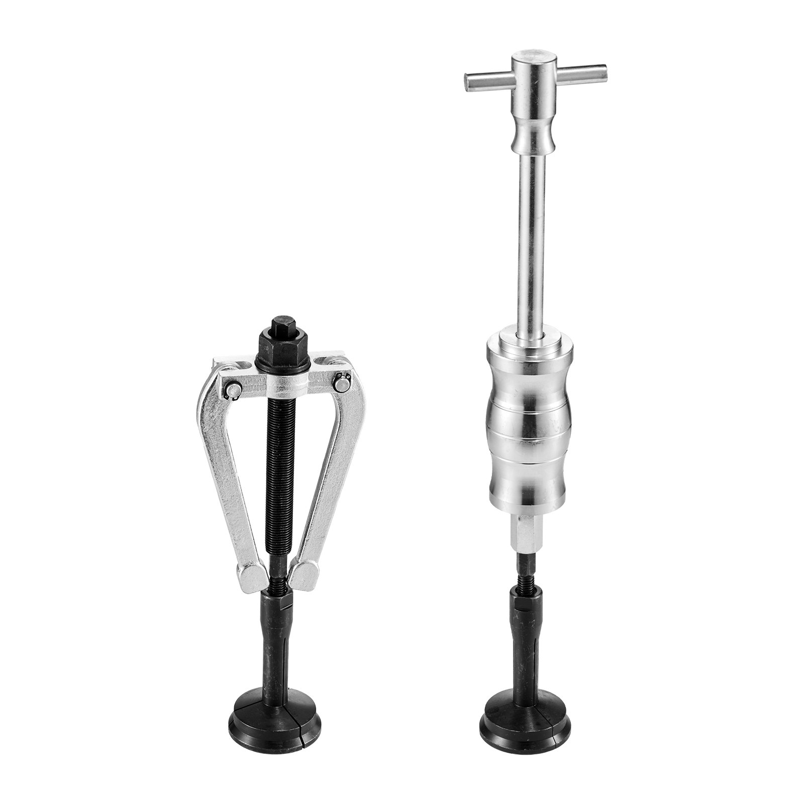 VEVOR Blind Hole Bearing Puller Set, 16-in-1 Inner Bearing Race and Seal Extractor Kit, 16 PCS Slide Hammer Pilot Insert Inner Internal Bearing Removal Tool Set with 10 Split Collets and Counterstay