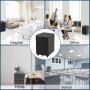 VEVOR Cajonera de Oficina 50x40x62 cm Pedestal de 3 Cajones con Cerradura y Rieles de Suspensión Ajustables Archivador Oficina Cajonera Negro 5 Ruedas Cerradura y Frenos para Documentos en Tamaño A4