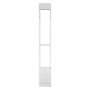 VEVOR Dog Door for Sliding Glass Door, 2311-2439 mm Adjustable Height, Aluminum Alloy Frame with Metal Rotating Hinges, Lock Design, 260.4 x 412.8 mm Flap, Sliding Glass Pet Door for Renters