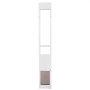 VEVOR Dog Door for Sliding Glass Door, 2311-2439 mm Adjustable Height, Aluminum Alloy Frame with Metal Rotating Hinges, Lock Design, 260.4 x 412.8 mm Flap, Sliding Glass Pet Door for Renters