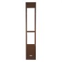 VEVOR Puerta para Perros, Puerta Corrediza de Cristal, Altura Ajustable de 1927–2040 mm, Marco de Aleación de Aluminio con Bisagras Metálicas Giratorias y Cerradura, Marrón, 2040 x 360 x 20 mm, L